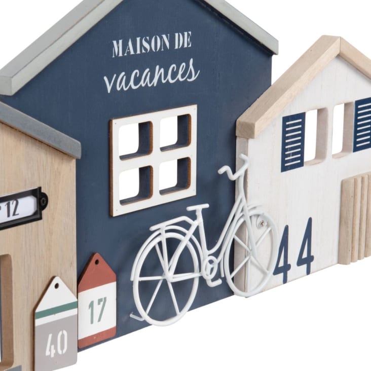 Maisons du Monde Decoración de pared de cabañas de pescador multicolores 83x22 Solo hoy