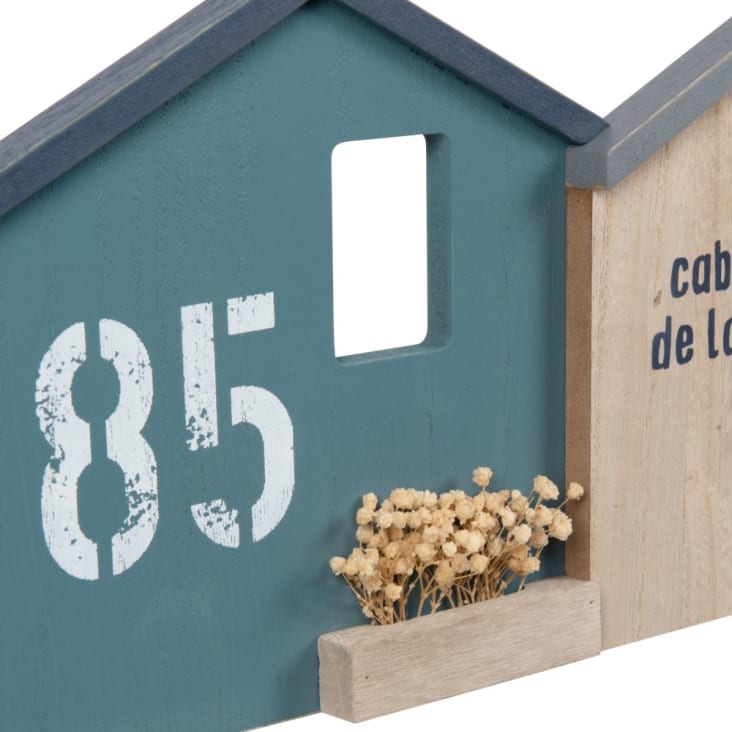 Maisons du Monde Decoración de pared de cabañas de pescador multicolores 83x22 Solo hoy