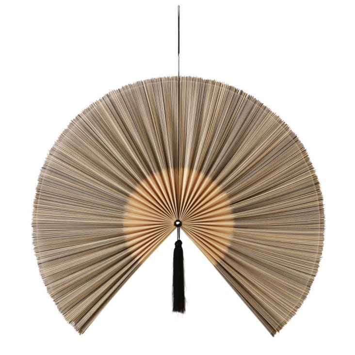 Maisons du Monde IKUYO - Decoración de pared abanico de bambú bicolor 138x112