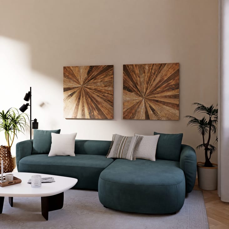 Maisons du Monde MASAO - Decoración de pared de madera reciclada 100x100 Solo queda un día