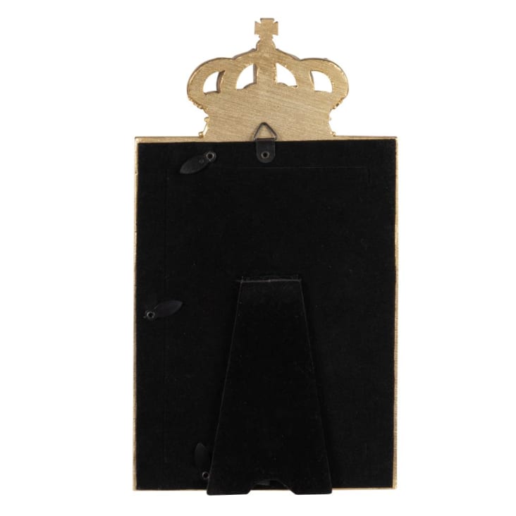 Maisons du Monde EDWARD - Marco de fotos con diseño de leopardo de resina dorada En oferta