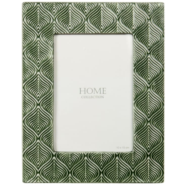 Maisons du Monde HEVEA - Marco de fotos de cerámica verde 10x15 Grandes ahorros