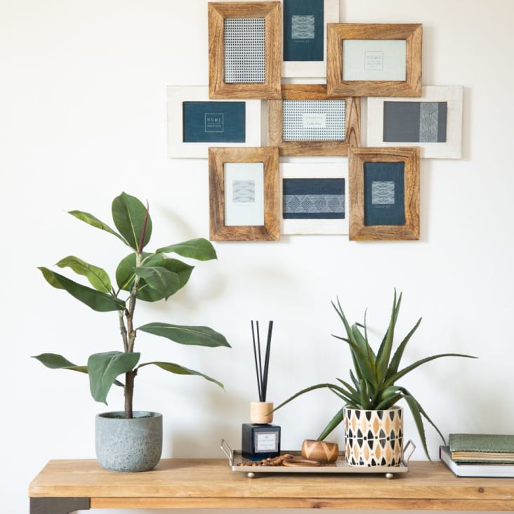 Maisons du Monde SHIRAN - Marco multivistas bicolor para 9 fotos 65x57 Rebajas de fin de temporada