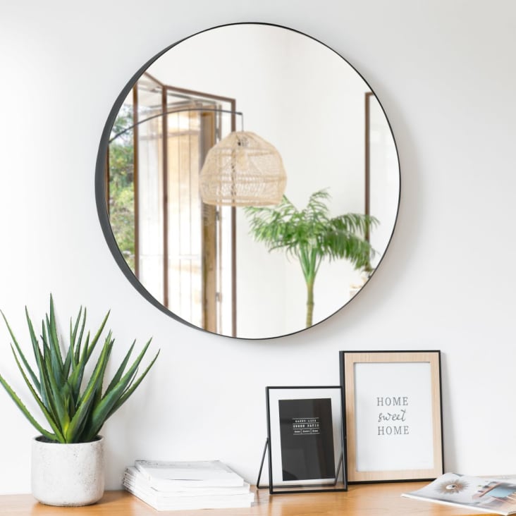 Maisons du Monde BOBBY - Marco de sobremesa de metal negro y cristal 13x18 Ofertas