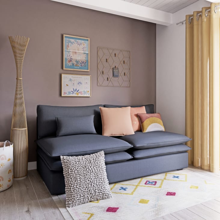 Maisons du Monde GRAPHIC - Tablón de metal dorado 60x60 Rebajas baratas