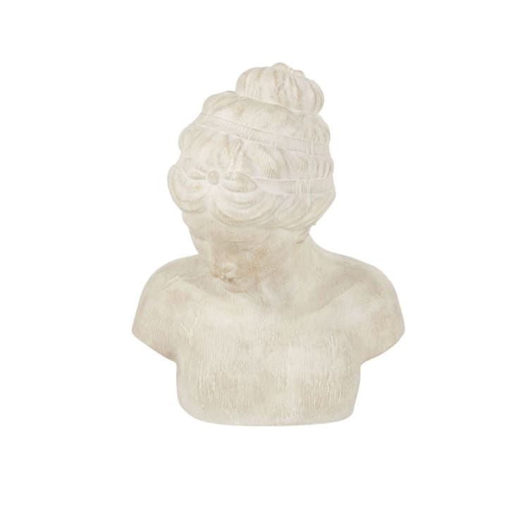 Maisons du Monde Busto de mujer en beige con efecto envejecido alt. 50