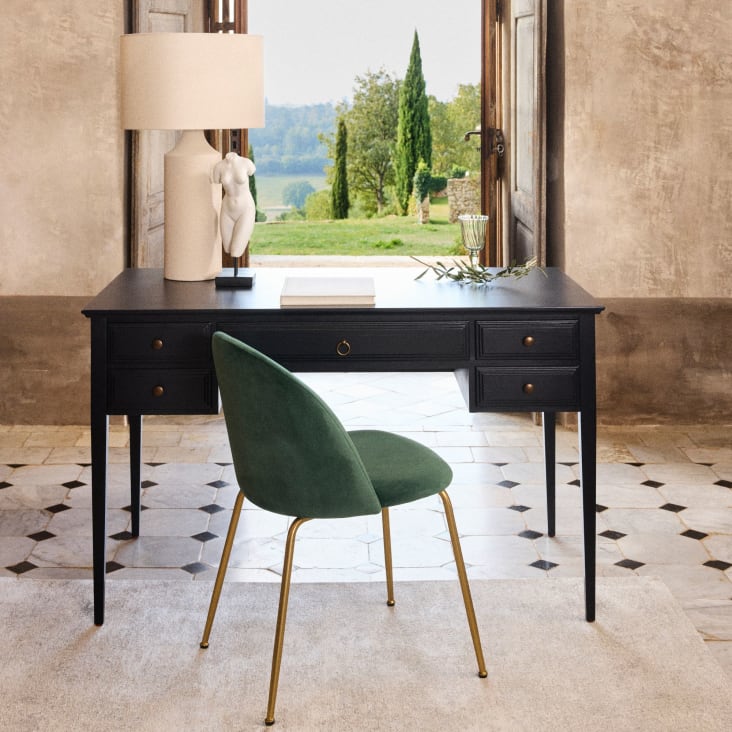 Maisons du Monde VENUS - Figura de diosa Venus de color blanco con base de color negro Alt. 38 Envío gratis