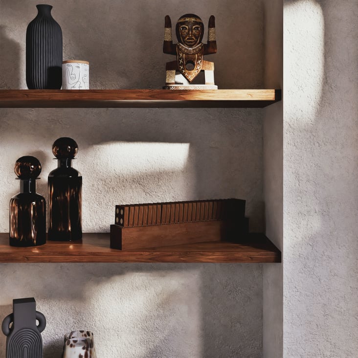 Maisons du Monde Figurita tótem marrón y marrón oscuro Alt. 28 Últimos 3 días