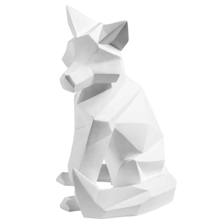 Maisons du Monde Arthur - Figura de zorro blanco mate H.56 cm COMPRAR AHORA