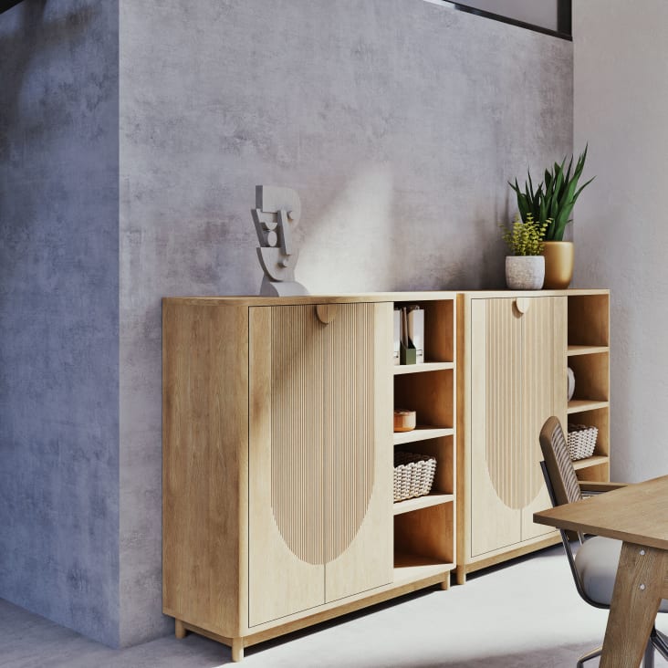 Maisons du Monde OURIKA - Figura de rostro abstracto en cemento gris alt. 40 Solo queda un día