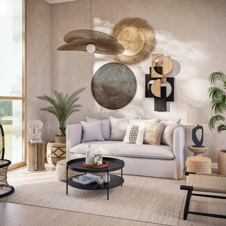 Maisons du Monde OURIKA - Figura de rostro abstracto en cemento gris alt. 40 Solo queda un día