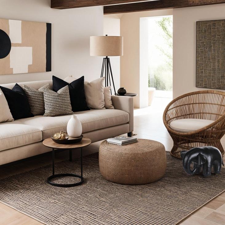 Maisons du Monde JULIAN - Estatua de elefante negro Alt. 45 Grandes descuentos