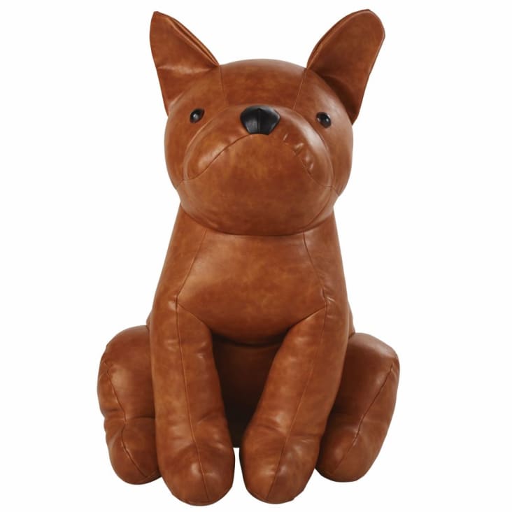 Maisons du Monde Adorno de perro marrón alt. 78