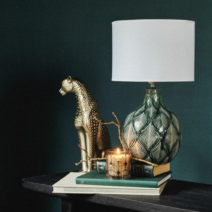 Maisons du Monde Edgar - Estatua decorativa de leopardo dorado de 38 cm Ahorra y exporta