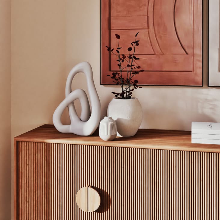 Maisons du Monde Arondo - Figura decorativa de dolomita blanca de 40 cm Descuentos del mes
