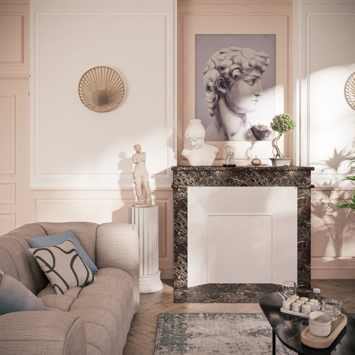 Maisons du Monde PAULINE - Figura de diosa de polirresina de color beige rosado Alt. 63 Última moda