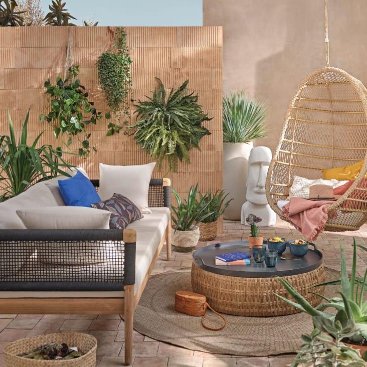 Maisons du Monde Estatua Isla de Pascua de magnesio blanco Alt.82 Ofertas especiales