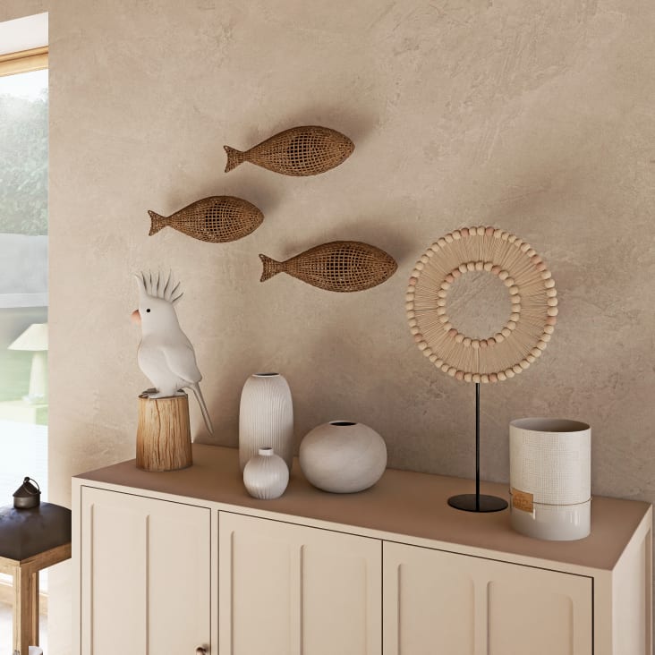 Maisons du Monde KAKATO - Estatua de jardín de cacatúas con raíces de árbol blanco Alt. 51 2025