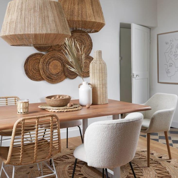 Maisons du Monde MANON - Jarrón grande de ratán trenzado beige Alt. 61 Outlet online