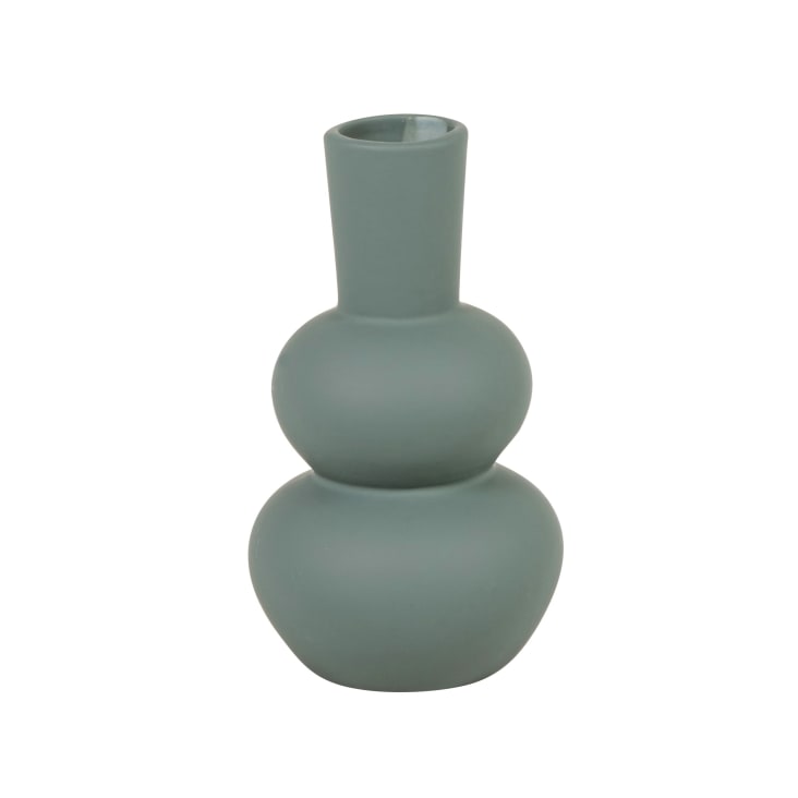 Maisons du Monde Jarrón en loza color azul pato altura 19 cm Ofertas