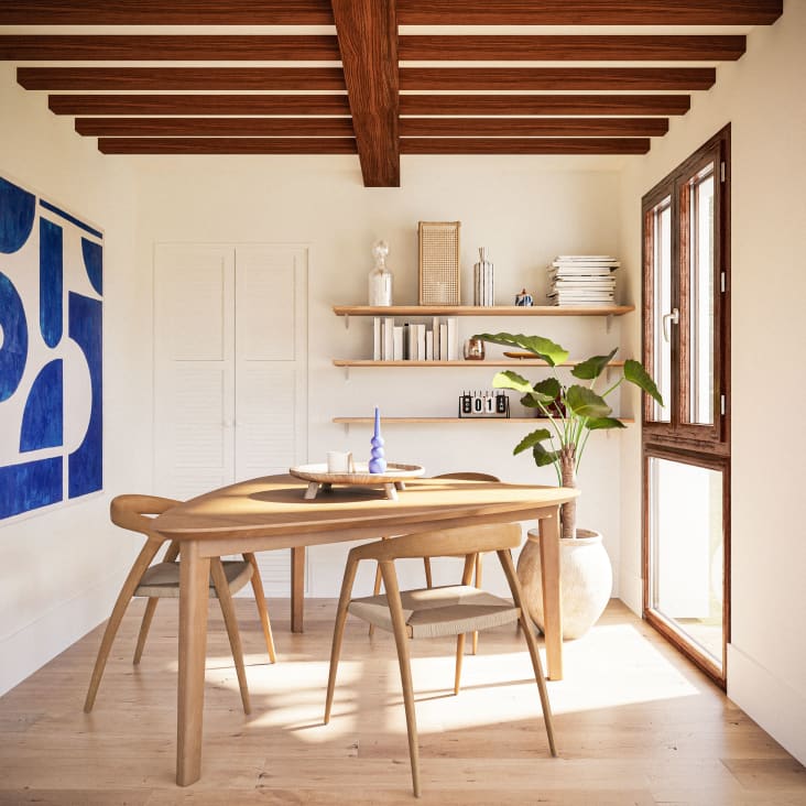 Maisons du Monde NEIL - Planta artificial verde con macetero de cemento negro ÚLTIMAS EDICIONES