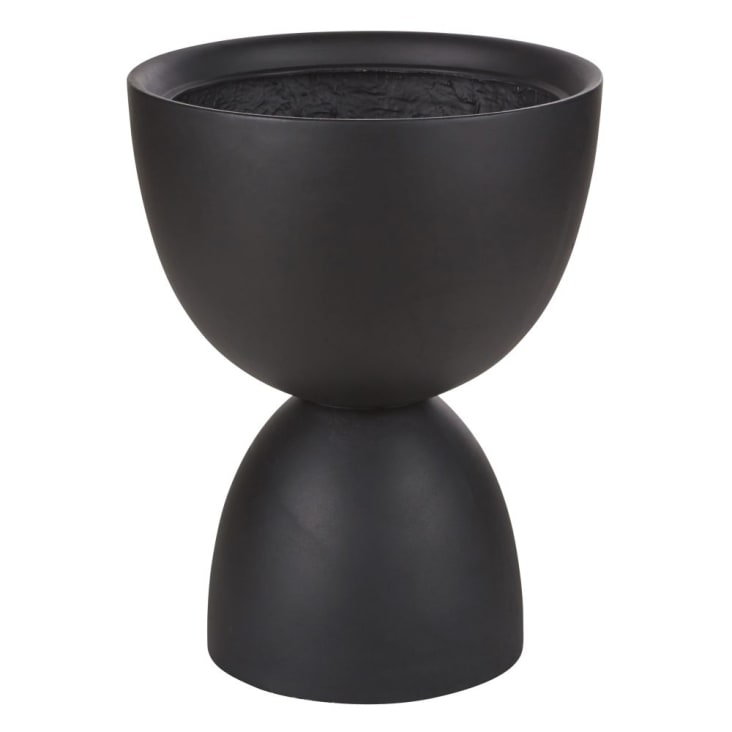 Maisons du Monde København - Cubremacetas de fibra de vidrio en negro alt. 65
