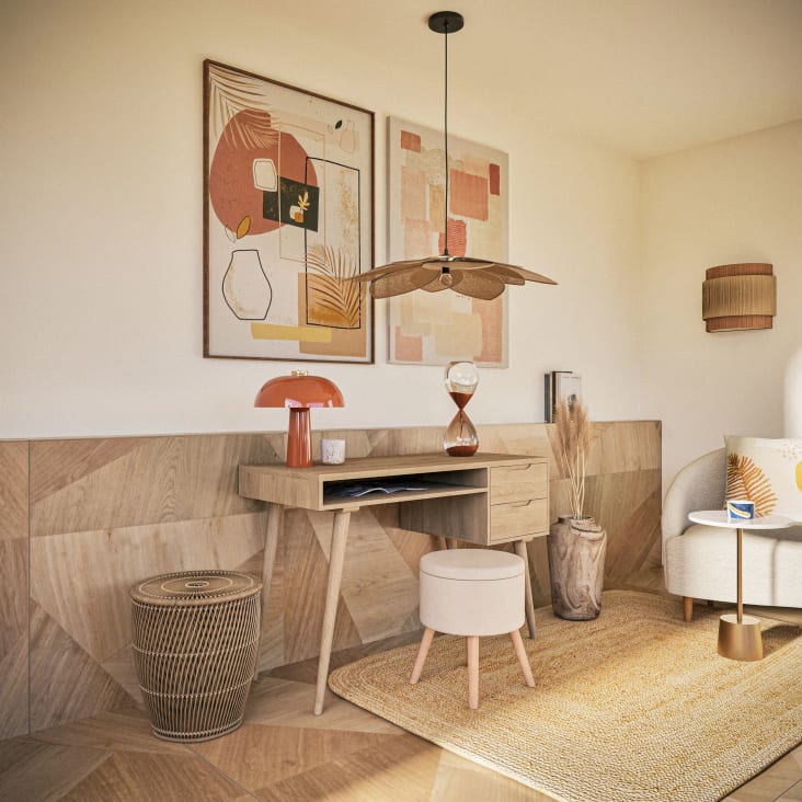 Maisons du Monde Reloj de arena de cristal con purpurina cobre Promoción trimestral