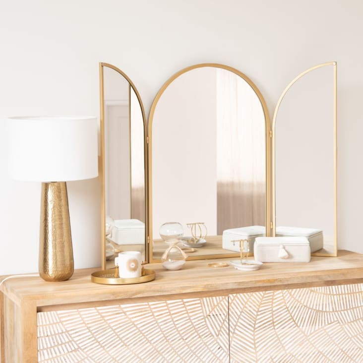 Maisons du Monde MOTAH - Reloj de arena color beige de cristal con accesorio de rafia Grandes descuentos