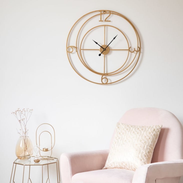 Maisons du Monde COPPER - Reloj de arena de cristal con purpurina Ahorra y exporta
