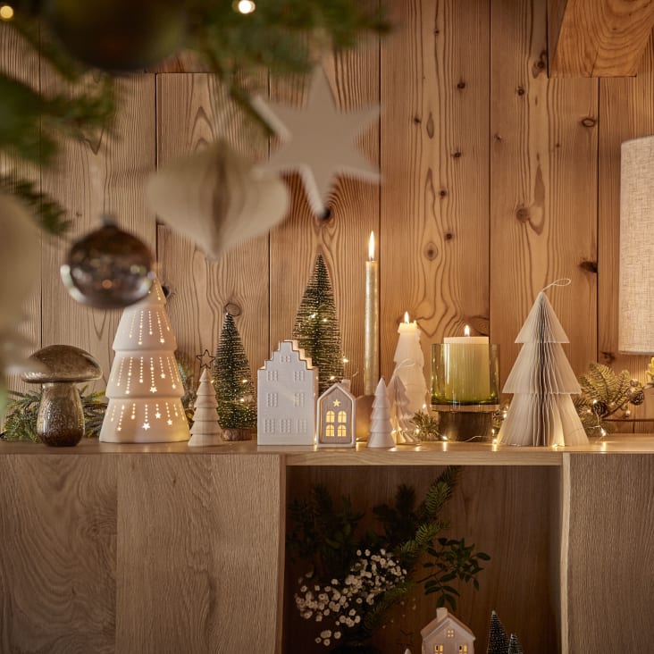 Maisons du Monde Figura de seta de cristal tintado marrón Alt.13 Outlet online