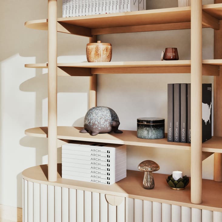Maisons du Monde Figura de seta de cristal plateado Alt.15 Rebajas