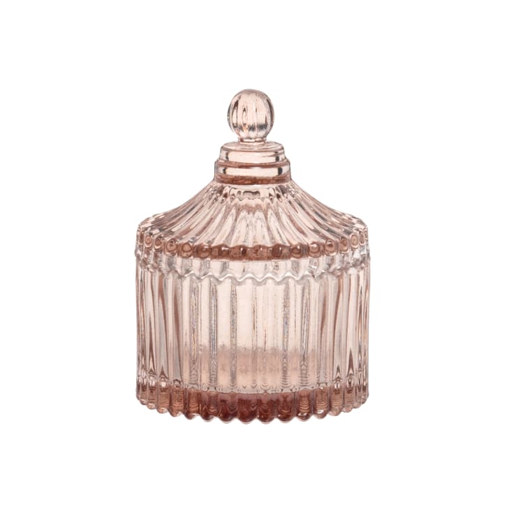 Maisons du Monde DAISY - Lote de 2 - Bombonera pequeña de cristal reciclado rosa envejecido Gran oferta