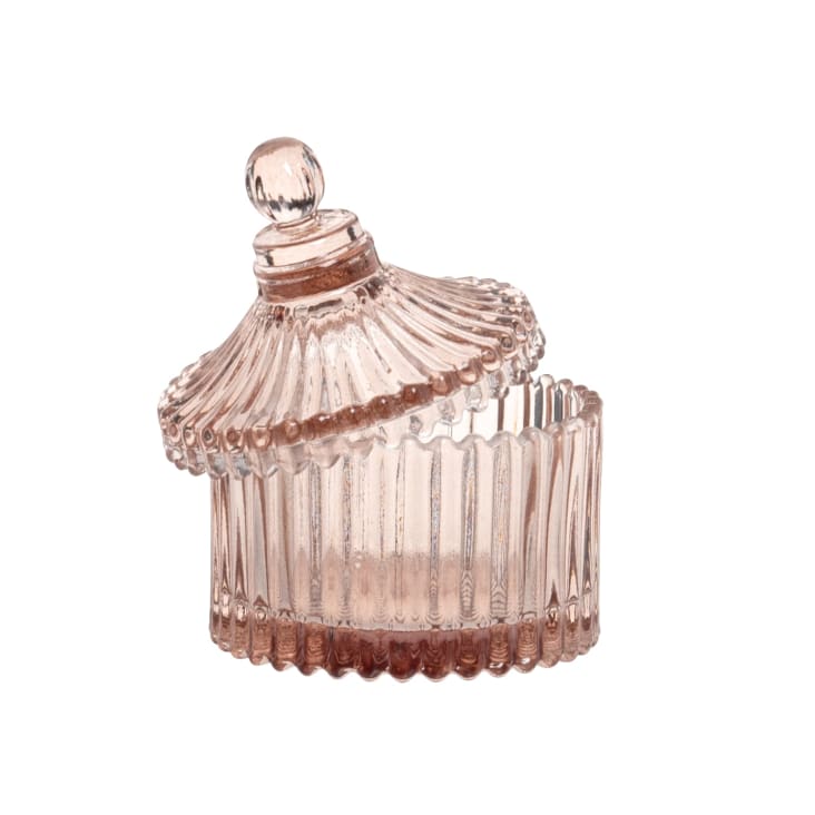 Maisons du Monde DAISY - Lote de 2 - Bombonera pequeña de cristal reciclado rosa envejecido Gran oferta
